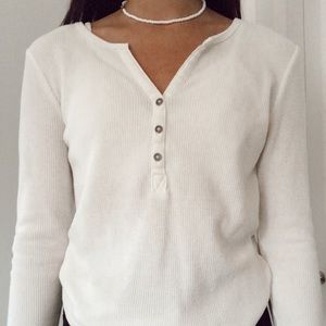 white long sleeve shirt